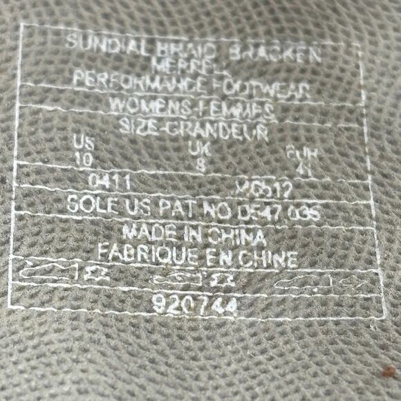 Merrell Sandals Womens Size 10 Brown Leather Sundial Braid Strappy Slingback - Picture 8 of 10